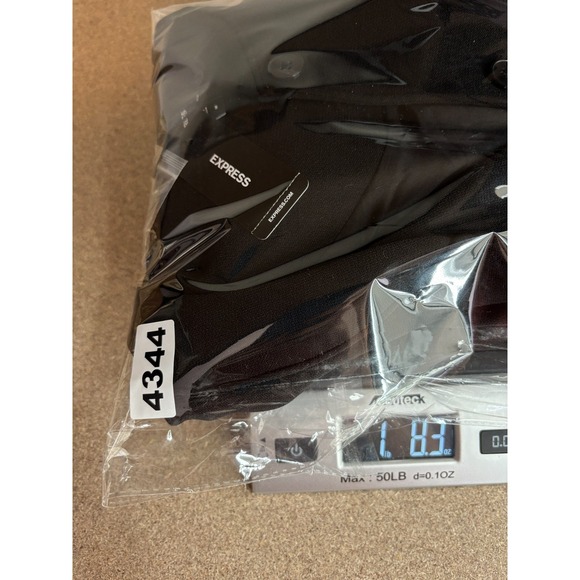 Express Jacket Womens M Black Cropped Bomber Patch Pockets New - Picture 9 of 9